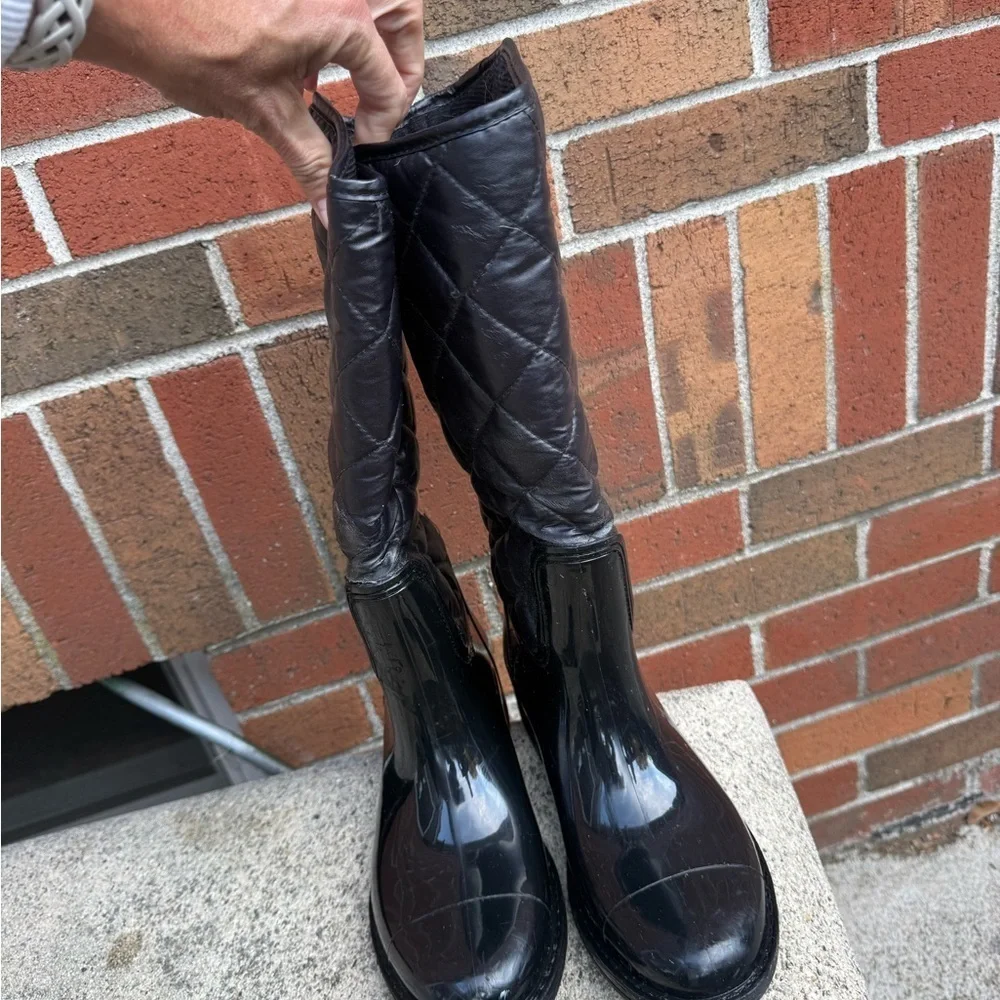 G.H. Bass & Co. “Bette” Quilted Rain Boots